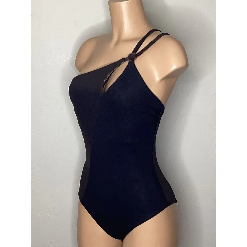 New. Amoressa by Miraclesuit black swimsuit. 8. Retails $188